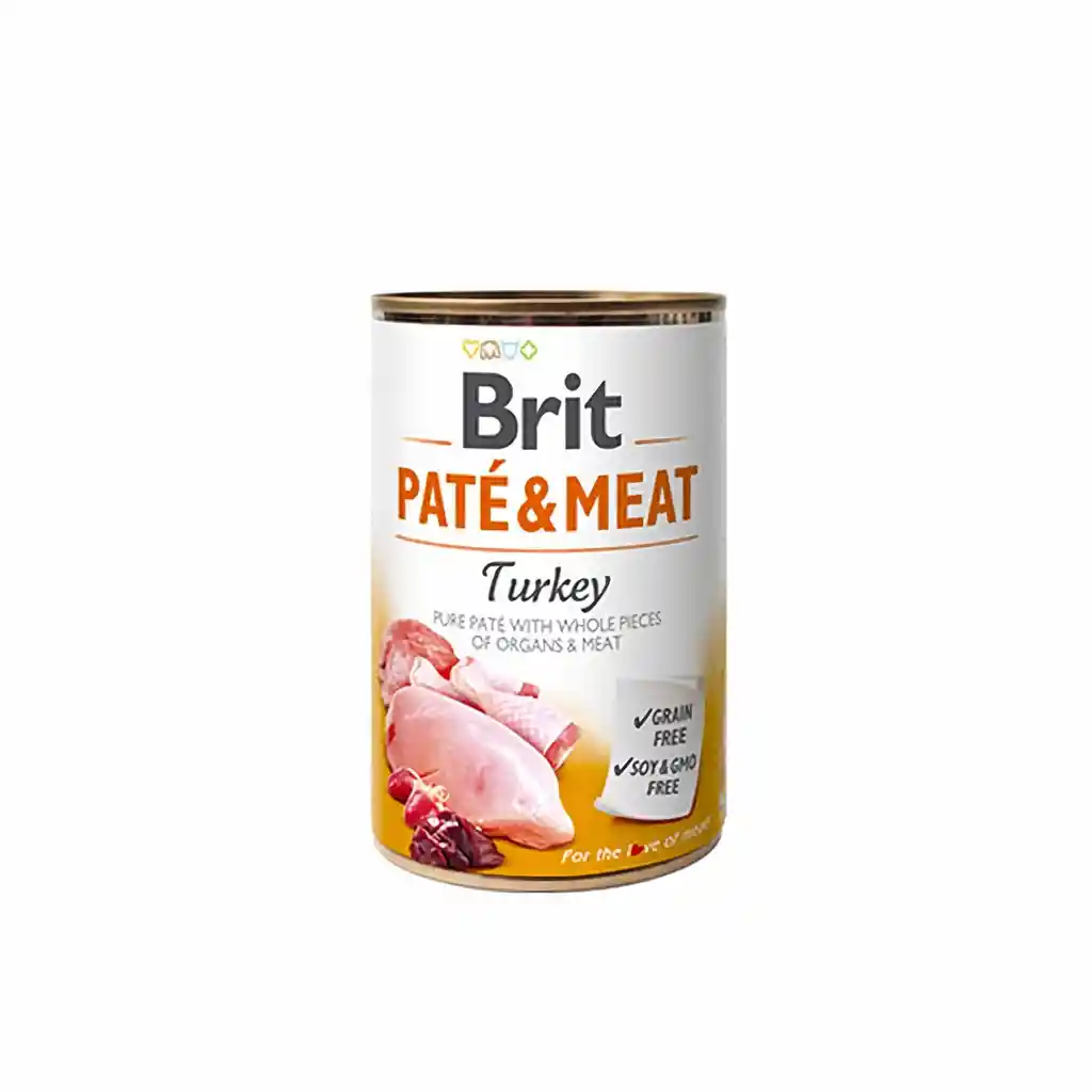 Brit Alimento Para Perro Paté y Carne Pavo