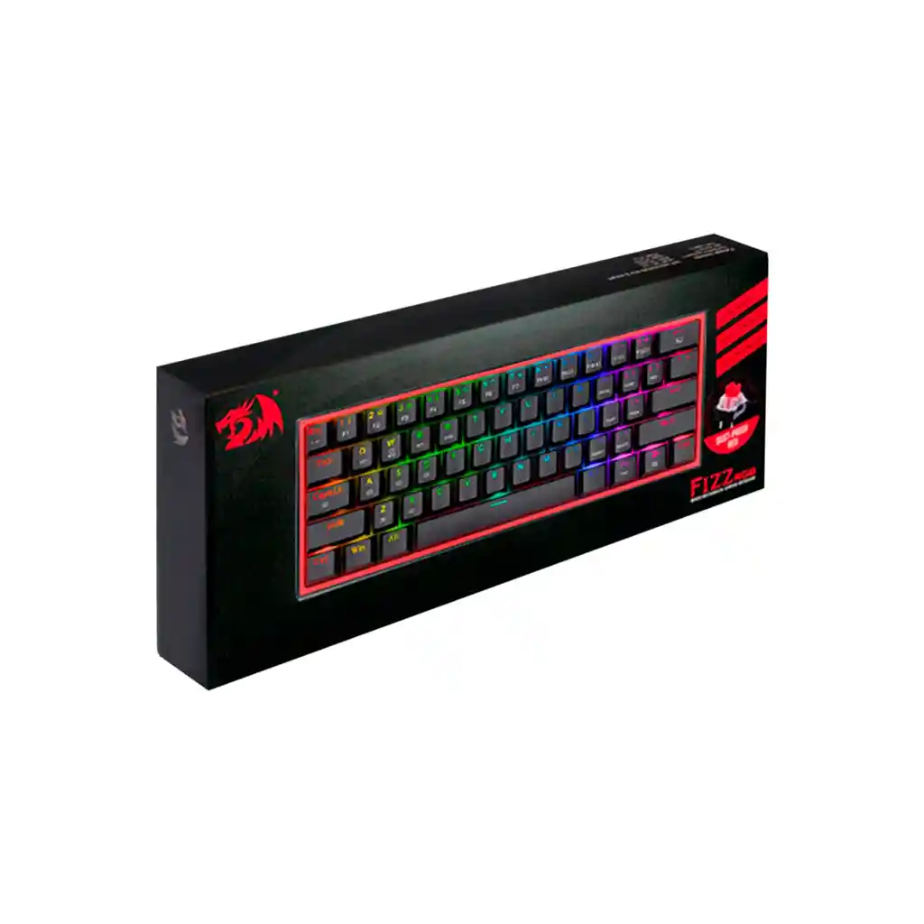 Teclado Mecanico Fizz Pro Switch Red K616 Black