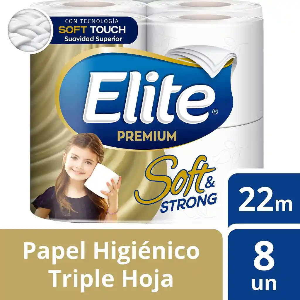 Elite Papel Higiénico Triple Hoja Soft & Strong