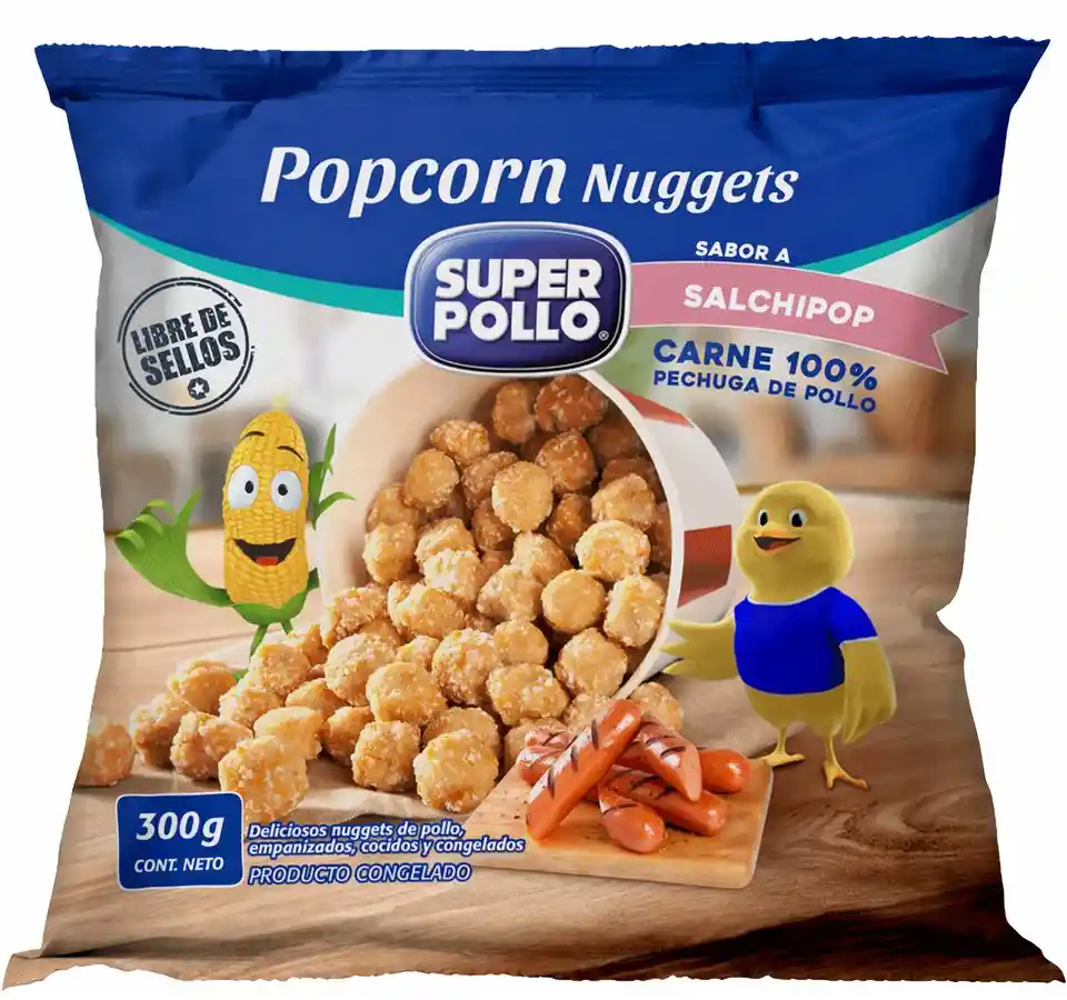 Super Pollo Pop Corn Nuggets Salchipop