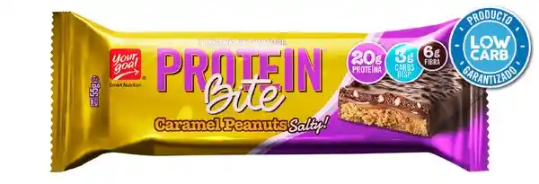 Protein Barra Cereal Bite Caramel Peanuts Salty