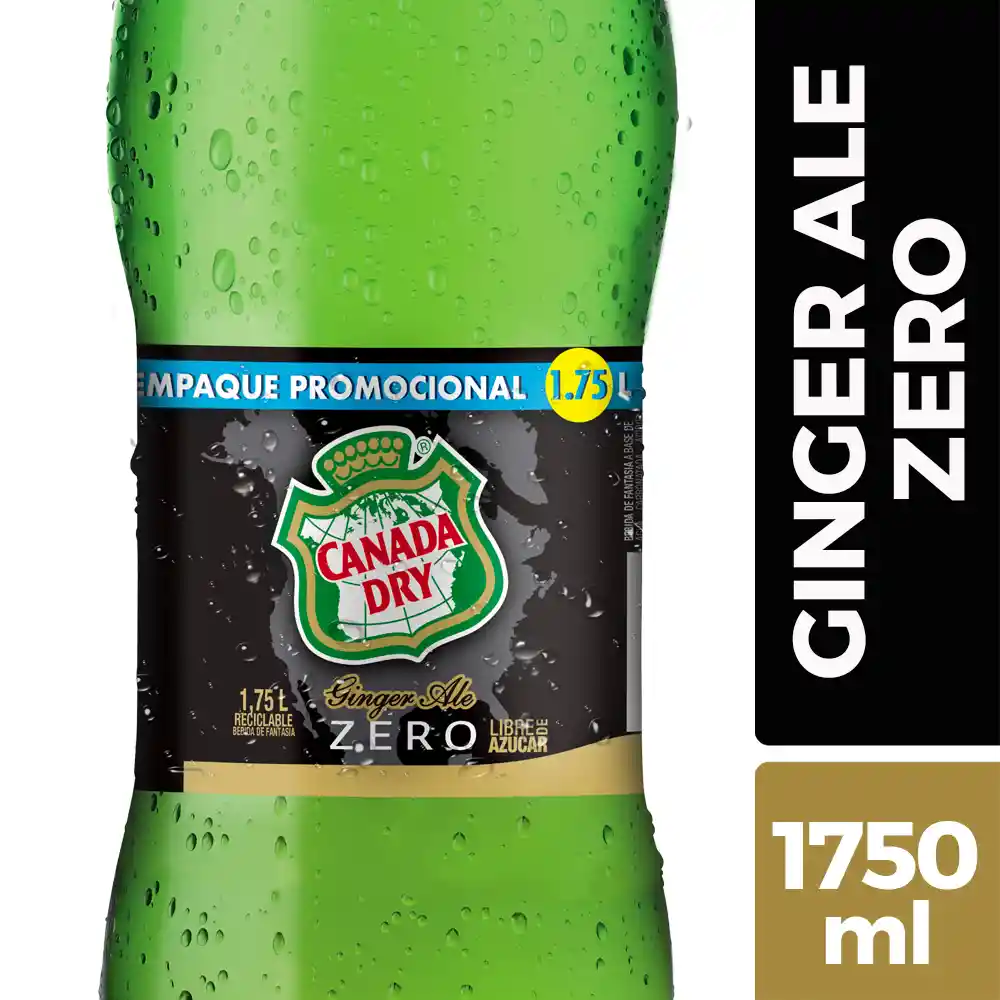 Canada Dry Ginger Ale Zero 1.75 Litros