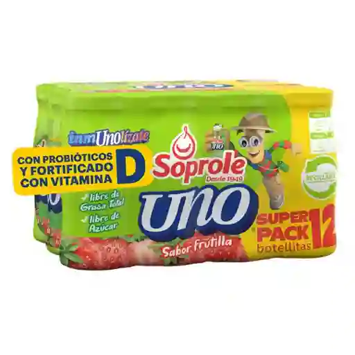 Soprole Pack Bebida Láctea Frutilla