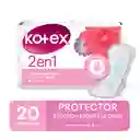Kotex Protector Diario 2 En 1 Regular 20Un