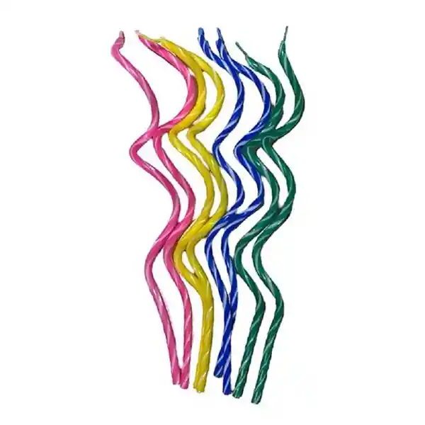 Vela Ondas Colores Surtidas