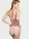 Victoria's Secret Panty Cheekini Con Encaje Rosa Talla XS