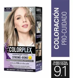 Colorplex Tinte Permanente para Cabello Rubio Extra Claro Ceniza Tono 9/1