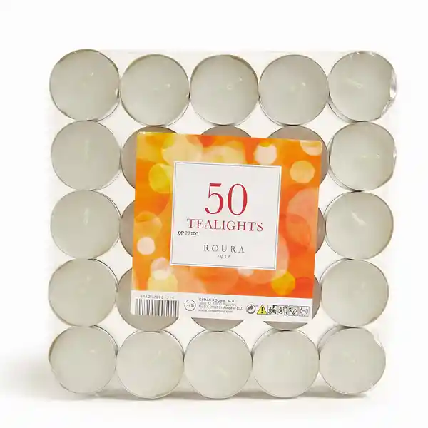 Tealights Blanco 4h