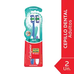 Cepillo de Dientes Colgate 360° Limpieza Completa 2 Und