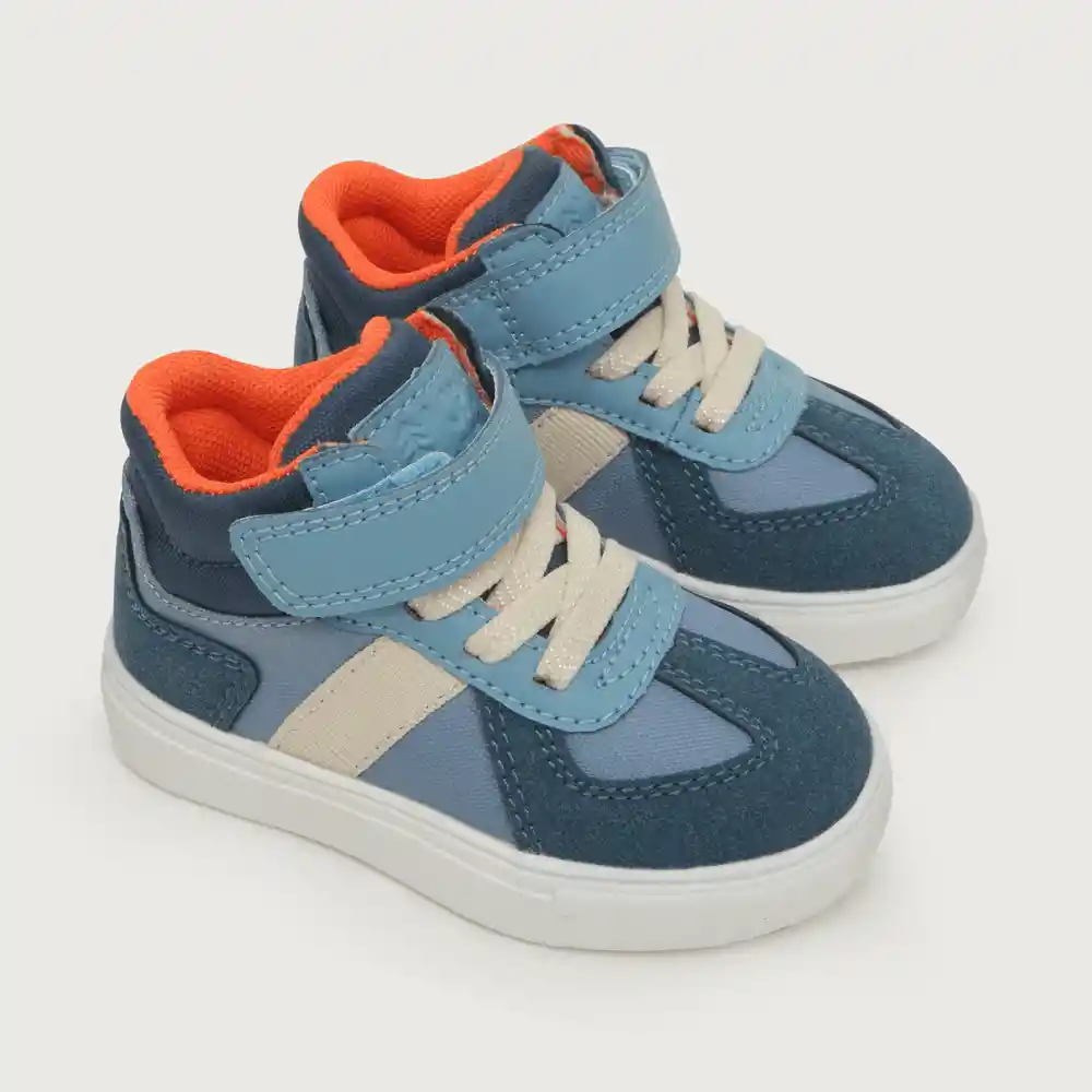 Zapatillas Urbana De Niño Azul Talla 25