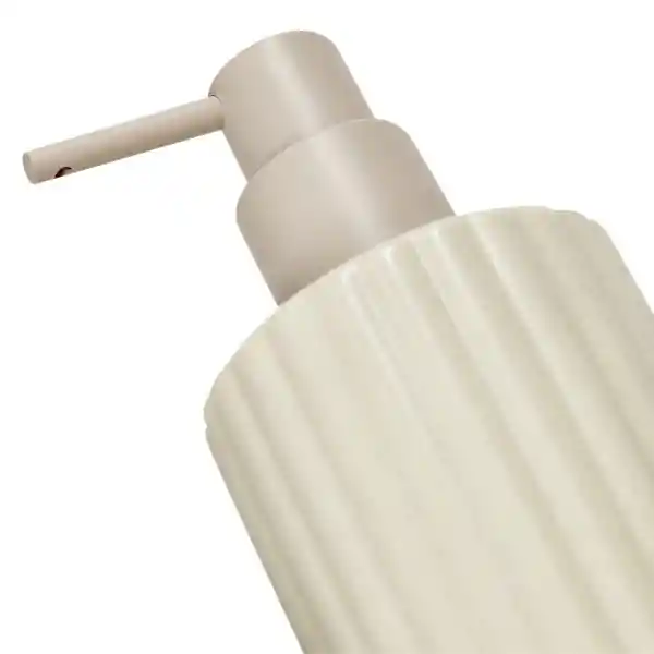 Dispensador de Jabón de Cerámica Beige 300 mL Casaideas