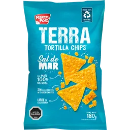 Marco Polo Tortilla Chips Terra con Sal de Mar