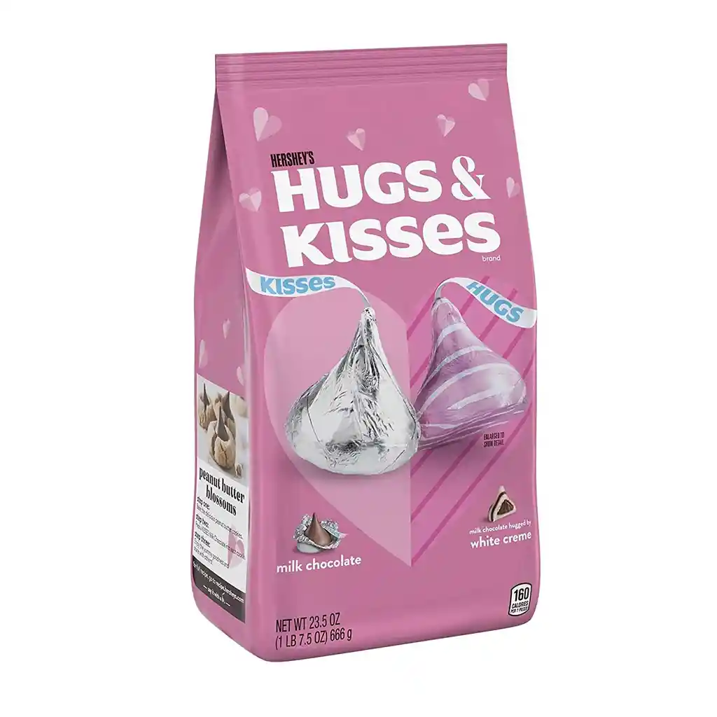 Hugs y Kisses Chocolates con Leche y Crema Peanut Butter