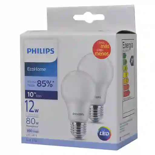 Philips Lámpara Led Ecoh Fría 12W