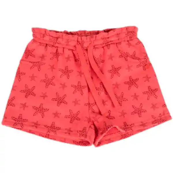 Short Franela Bebé Niña Coral Pillín Talla 9 M