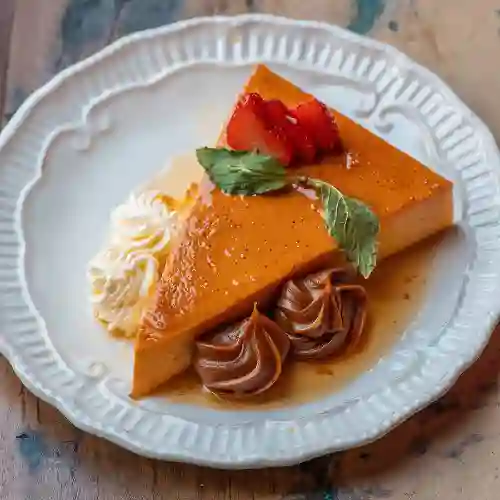 Flan con Dulce de Leche