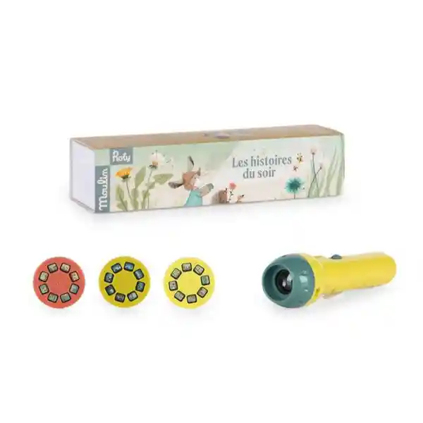 Moulin Roty Linterna de Historias Tres Conejitos