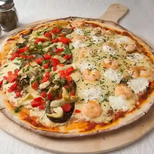Pizza Capone Mitad Pizza Vegetariana