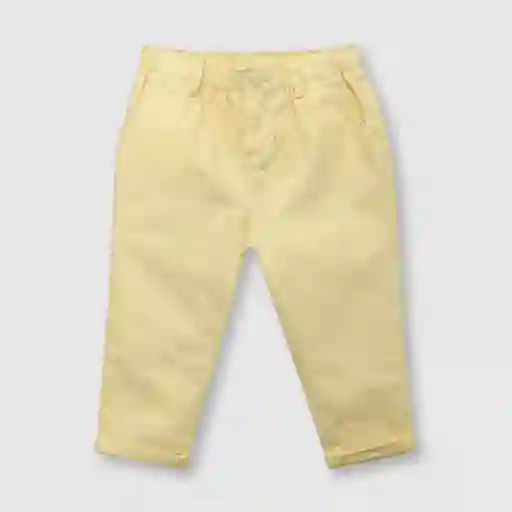 Pantalón Gabardina de Bebé Niña Amarillo Talla 18/24M Colloky