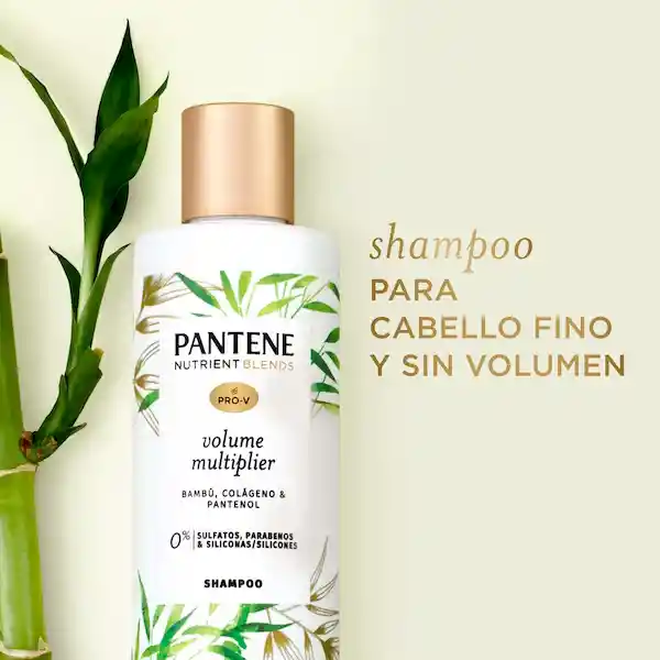 Pantene Shampoo Volume Multiplier Bambú Colágeno y Pantenol