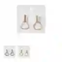 Aretes Geométricos de Metal Modelos Mixtos Miniso