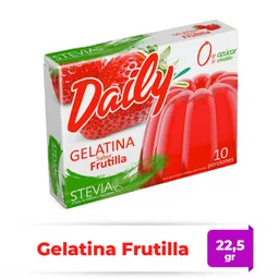 Daily Gelatina en Polvo Sabor a Frutilla sin Azúcar