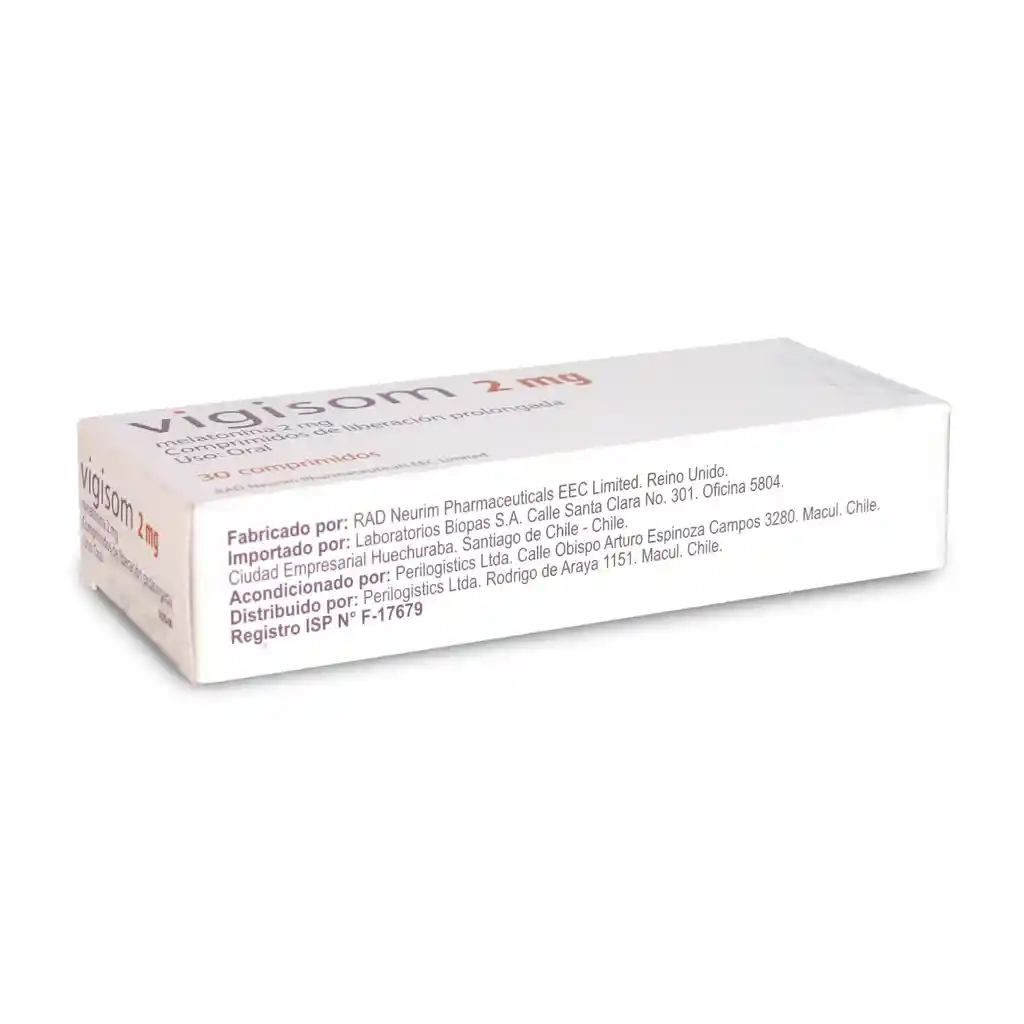 Melatonina Vigisom Hipnóticos (2 Mg)