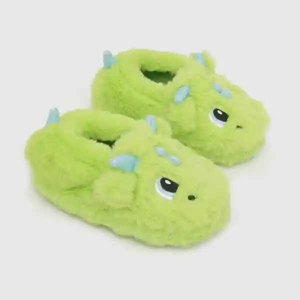 Pantuflas Para Niño Lúdica Verde Talla 23 Colloky