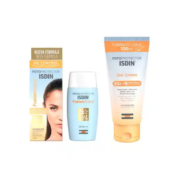 Isdin Set Fusión Fotoprotector Water + Fotoprotector Gel Cream