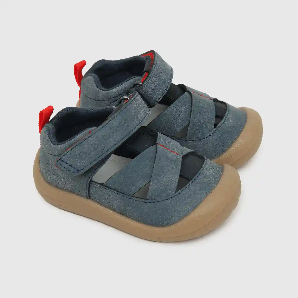 Sandalias Cruzada Para Niño Azul Talla 19