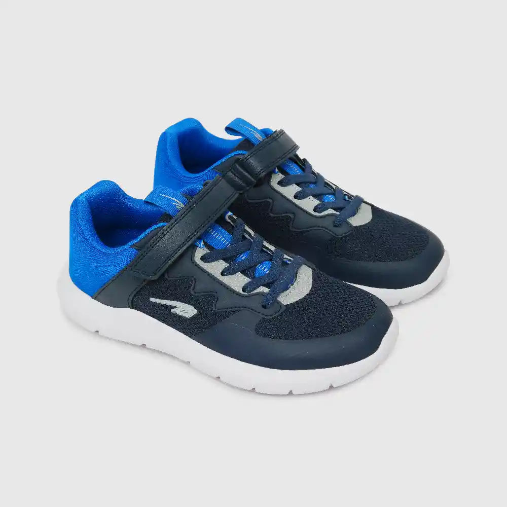 Zapatillas Deportiva Caña Baja Niño Azul Talla 28