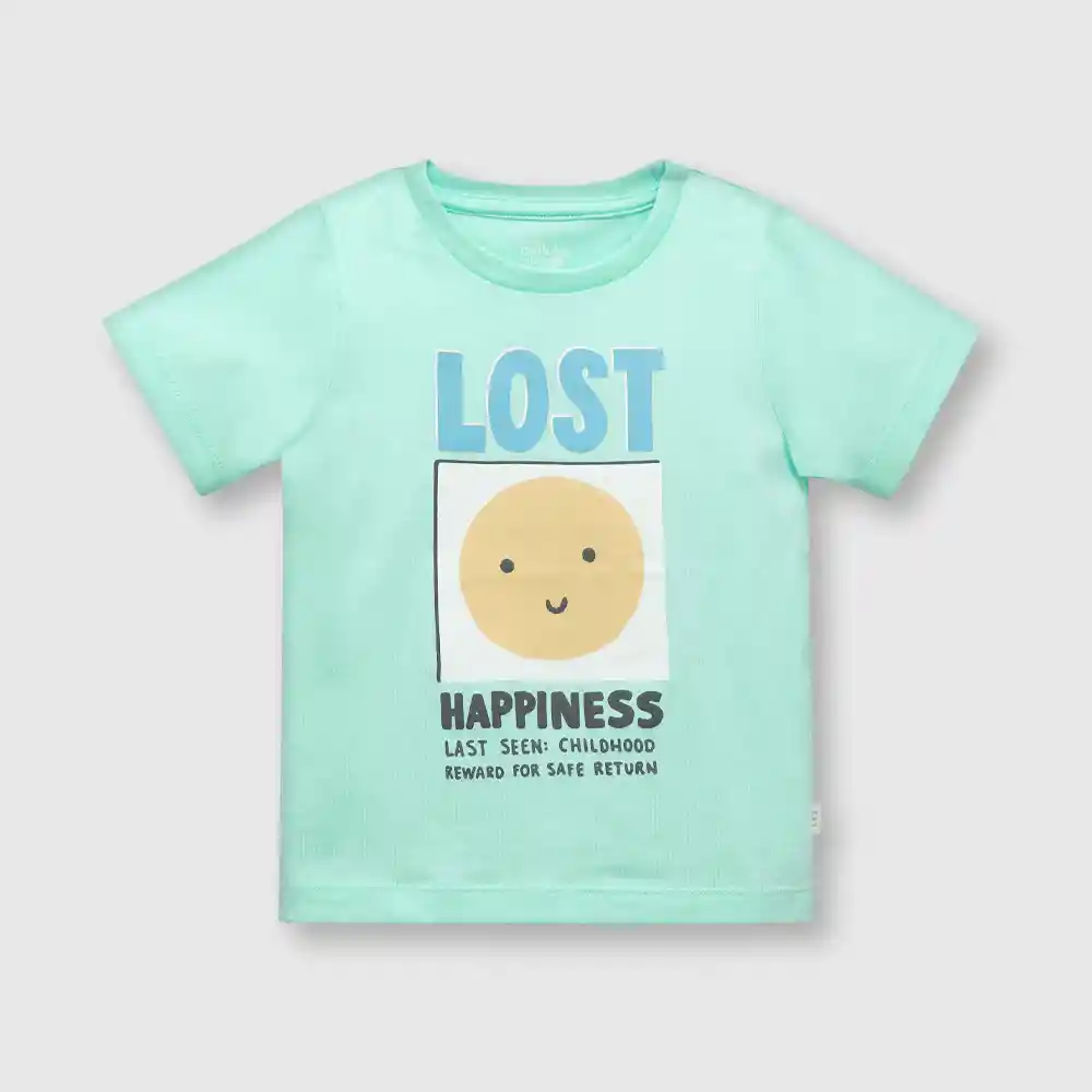 Polera Estampada De Bebé Niño Calipso Talla 9/12m