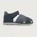 Sandalias De Vestir Velcro Para Niño Azul Talla 19