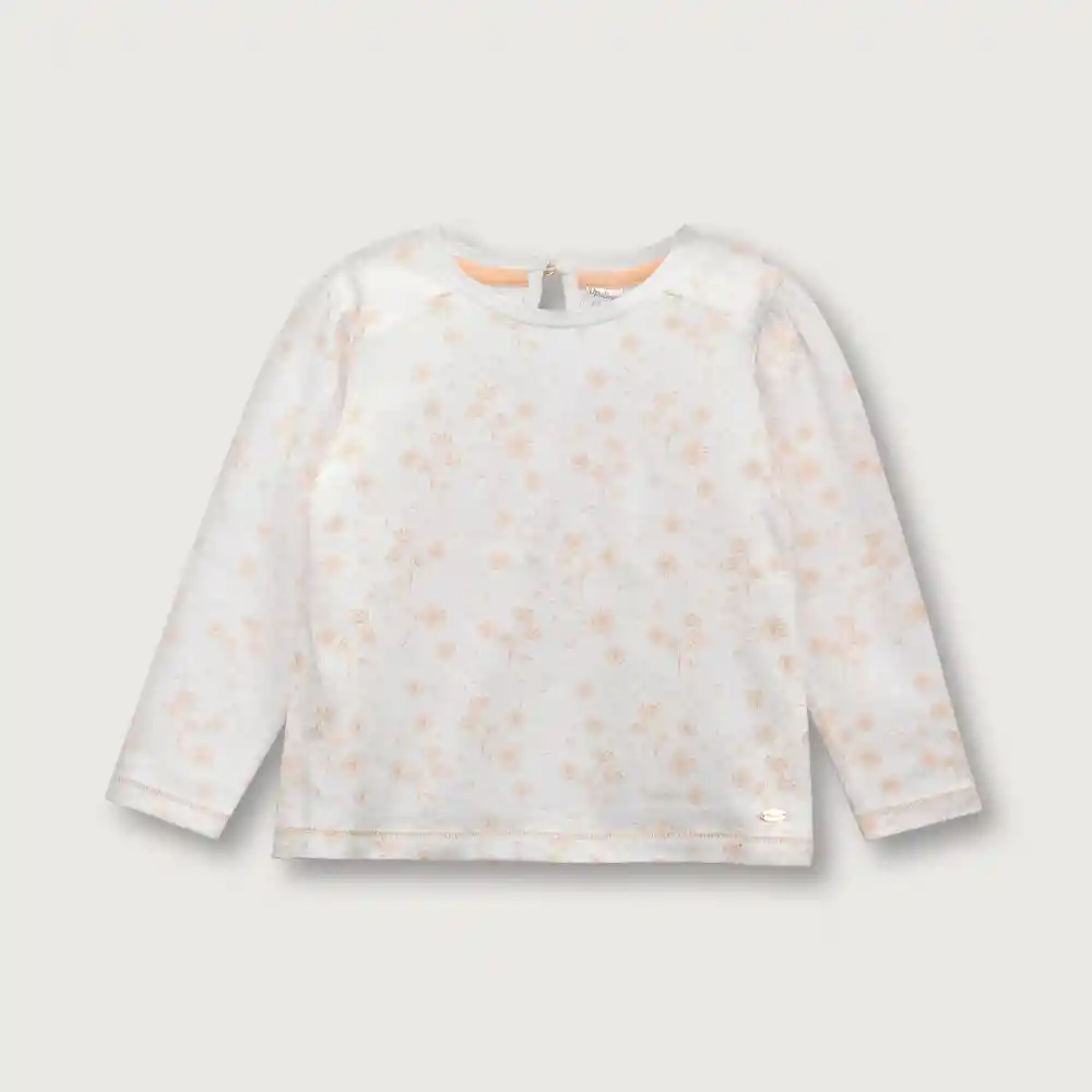 Polera Manga Larga De Niña Dorado Talla 12 Meses