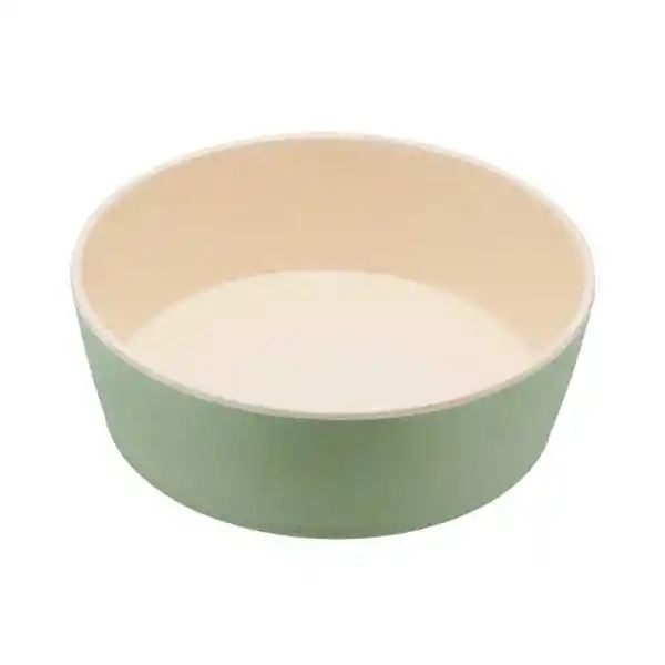 Beco Plato Para Mascota Bowl de Bambú Fresh Mint S