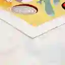 Paño Cocina de Algodón Velour Estampado Amarillo