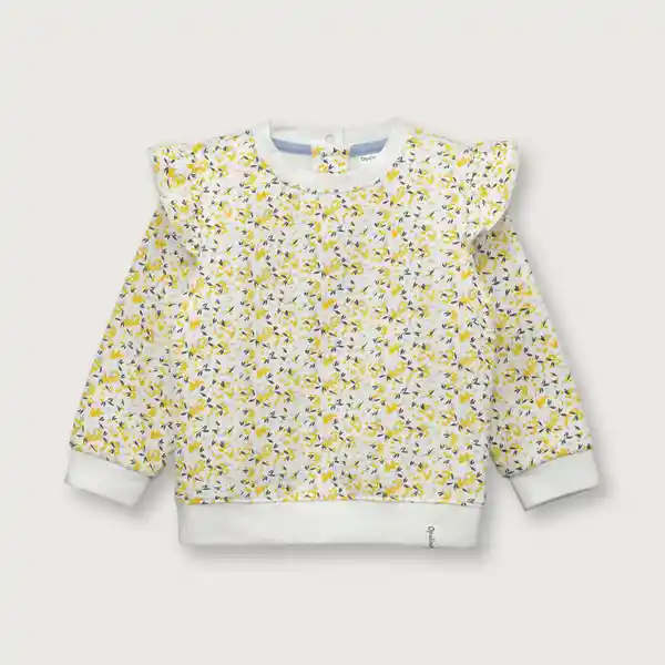 Polerón Esencial de Niña Amarillo Talla 6M Opaline