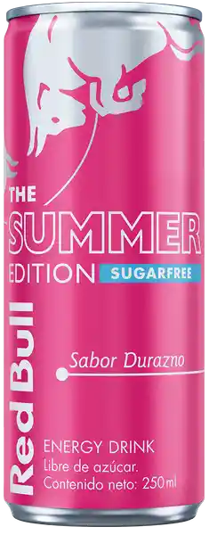 Red Bull Bebida Energizante Summer Edition (Durazno Sugarfree)
