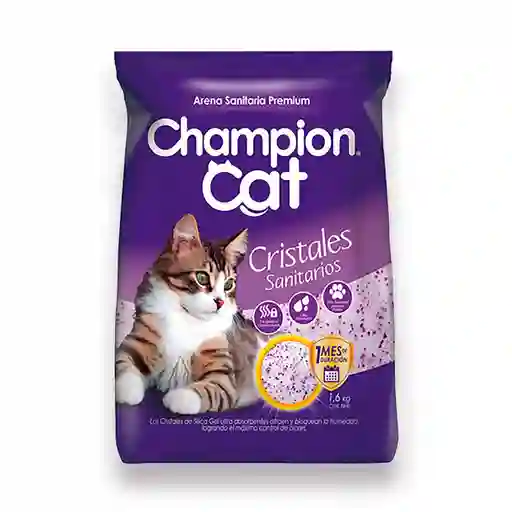 Champion Cat Arena Sanitaria Premiun para Gatos Cristales 
