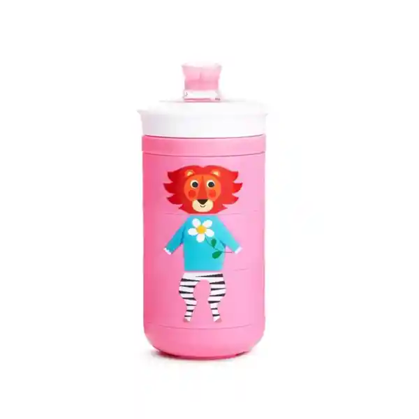 Vaso Con Boquilla Antiderrame Twisty Animales Munchkin Rosa