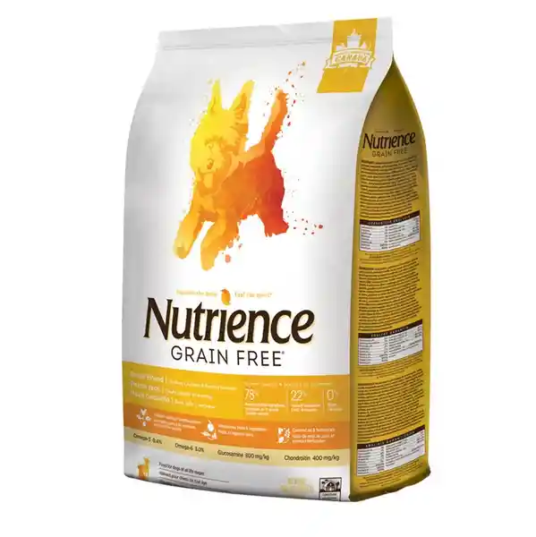 Nutrience Alimento Para Perro Grain Free Sabor a Pavo Pollo