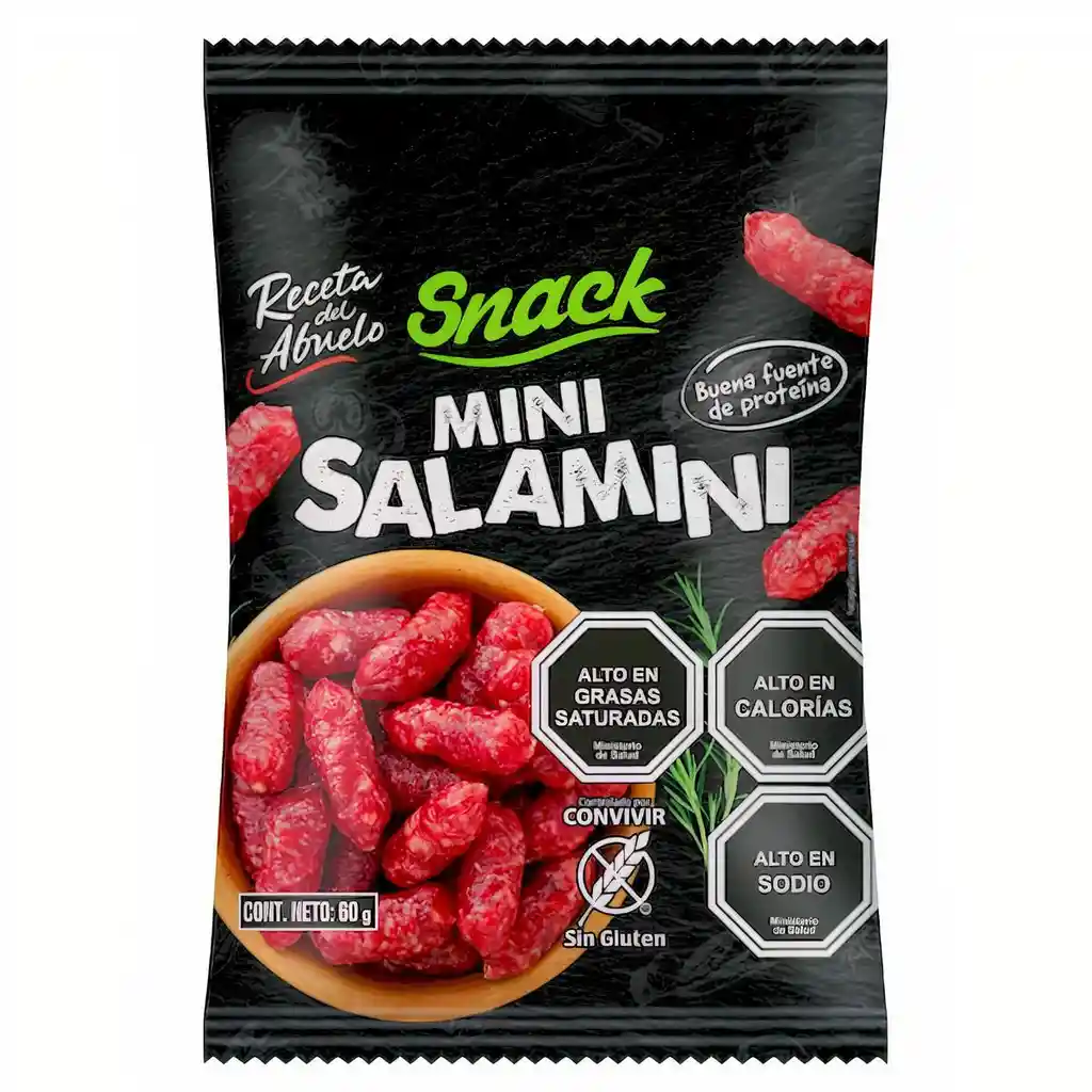 Receta Del Abuelo Snack Mini Salamini