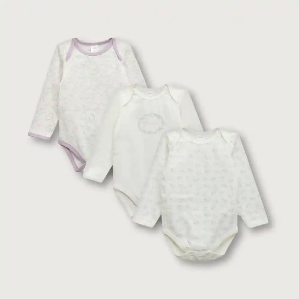 Set Bodies De Bebé Niña Silvestre Talla 9 Meses