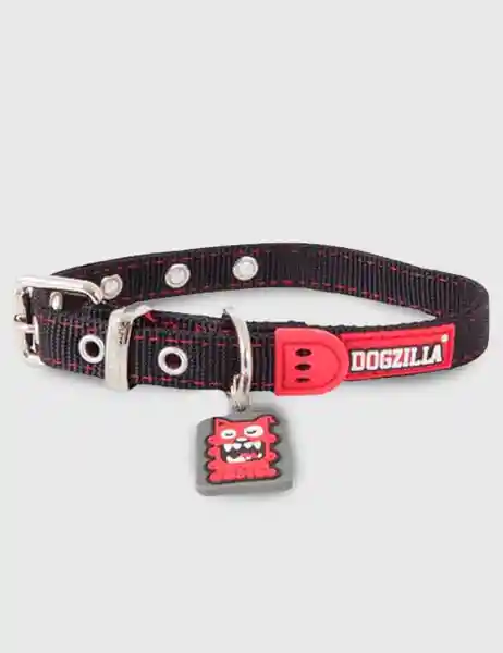 Dogzilla Collar Para Perro Negro Talla M