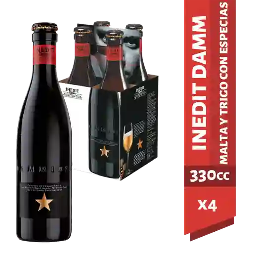 Inedit Damm Cerveza Malta y Trigo con Especias 4 Pack