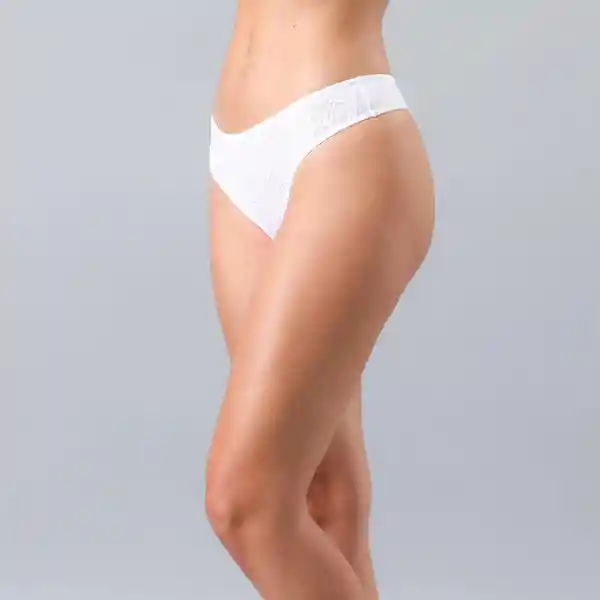 Colaless Encaje Color Blanco Talla L Flores