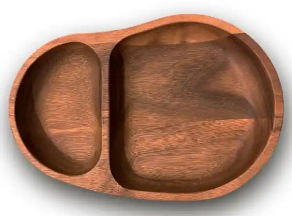 Bandeja Ripley Home Shape Chip And Dip Acacia Madera