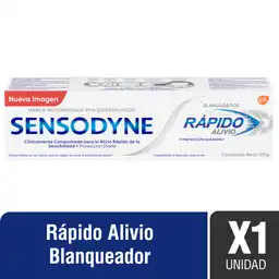 Sensodyne Crema Dental Rápido Alivio Blanqueador