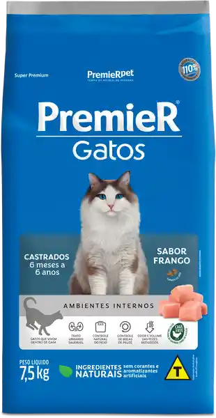 Premier Pet Alimento Gato Castrado 7,5 Kg