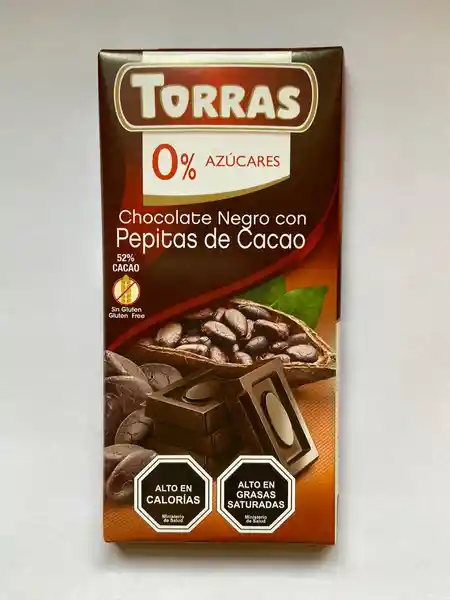Torras Chocolate Negro y Nibs de Cacao